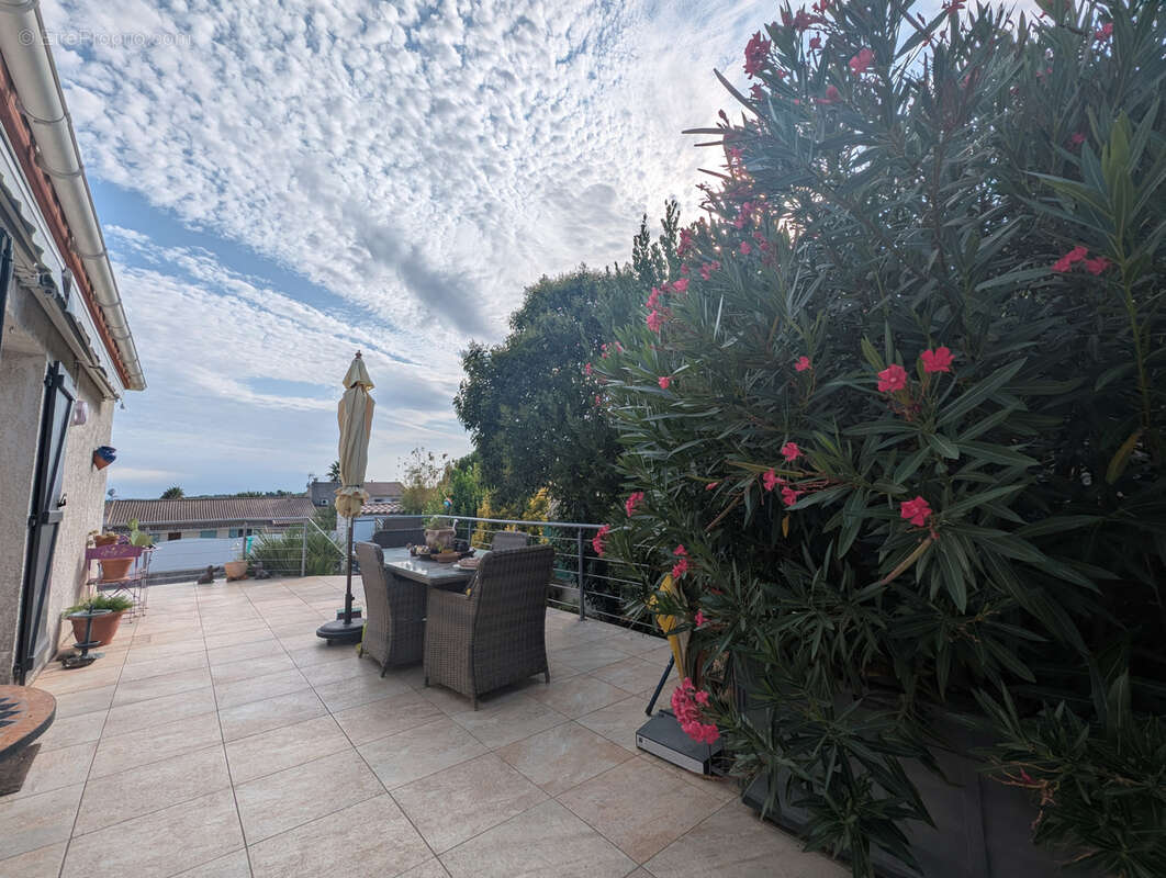 A vendre - puisserguier - villa t4 + bureau de 110 m2 hab sur 540 m2 de terrain avec terrasse et piscine - photo 3