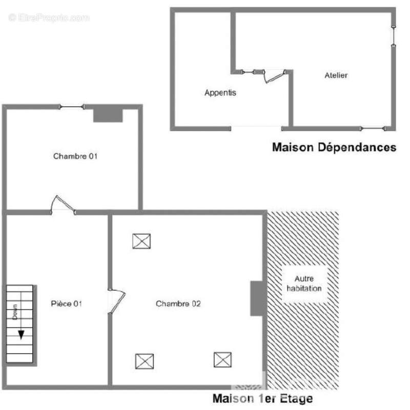 Maison à EGREVILLE