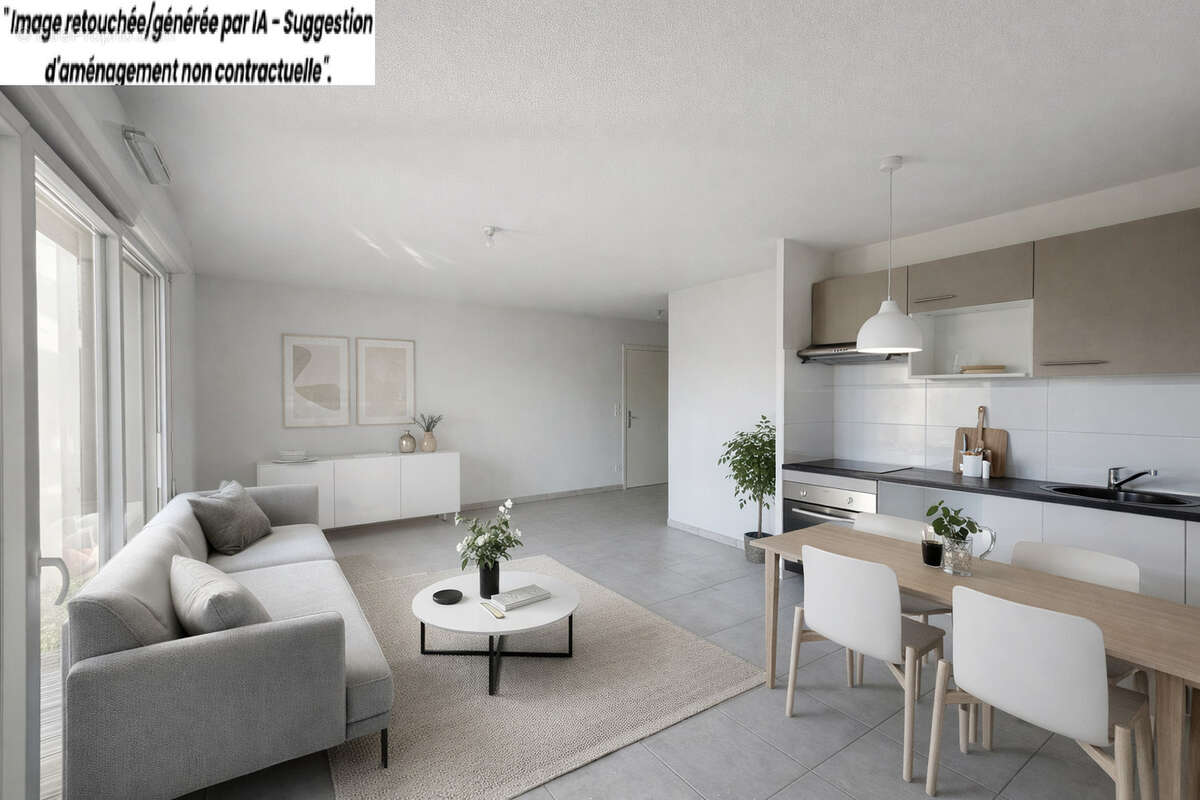 Appartement t3 de 61 m2 avec jardin (31270 cugnaux) - photo 3