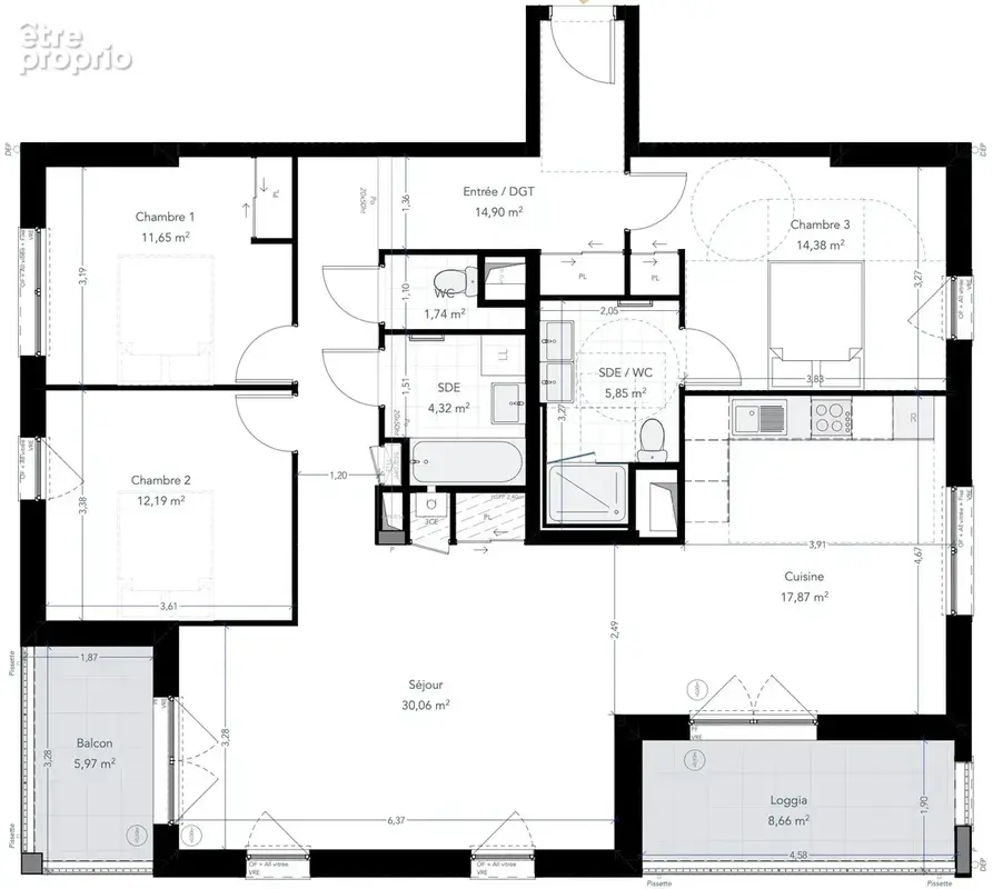 Appartement 4 pièces 113 m² à vendre à Plouharnel (56340) - photo 4