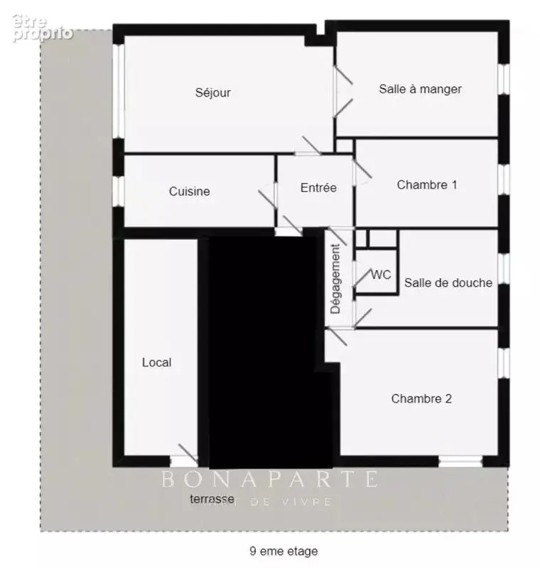 Paris xixe – belleville – dernier étage - rooftop de 92 m² avec terrasse de 68 m² - photo 13