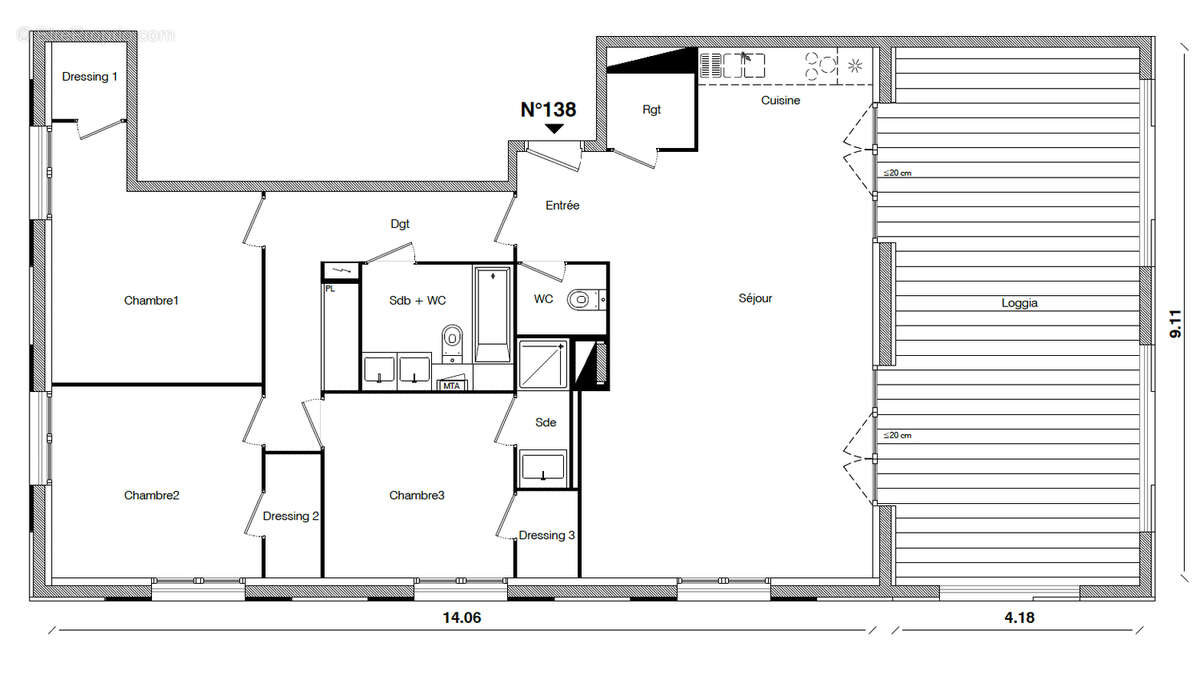 Appartement à TOULOUSE