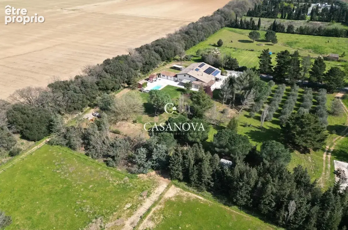 Propriété 5 hectares - Villa et dépendances :  331 m2 habitables - piscine - oliveraie - enclos chevaux - photo 2