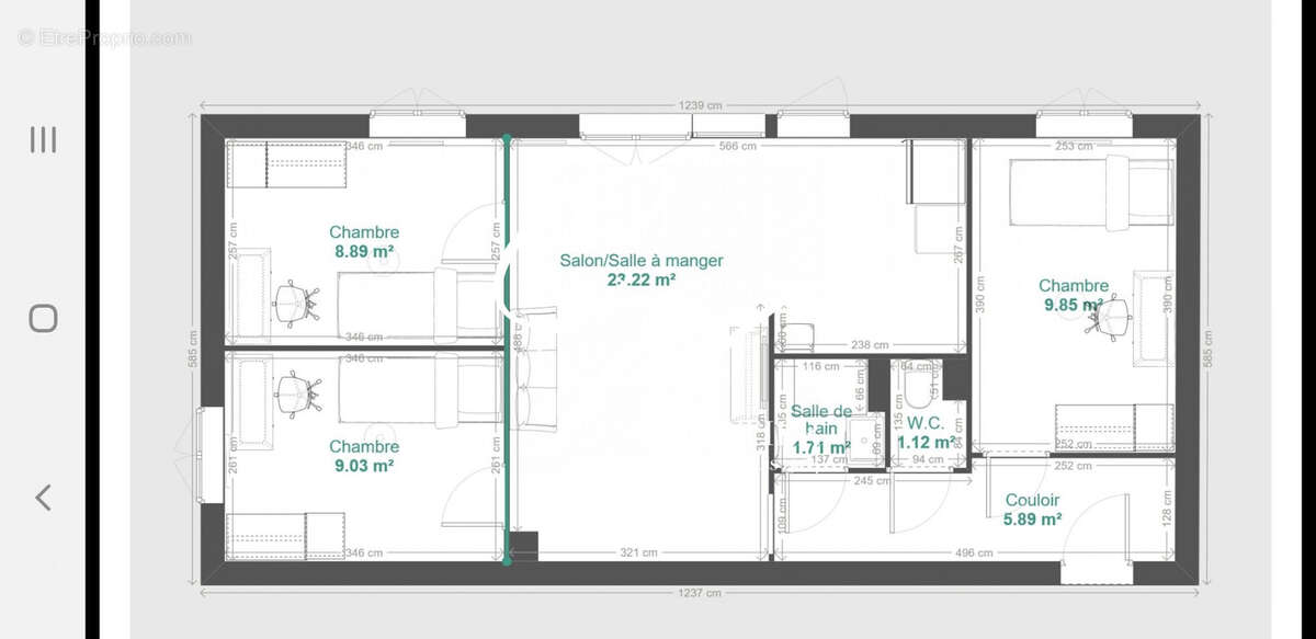 Appartement à SAINT-MARTIN-D'HERES