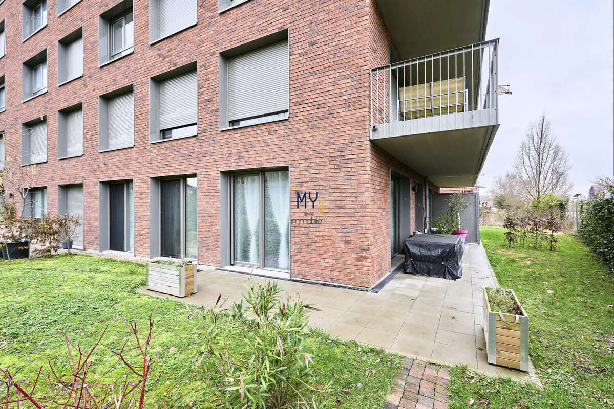 TERRASSE ET JARDIN - Appartement à vendre - 3 pièces - 64 m² - Marquette-lez-Lille - Appartement à MARQUETTE-LEZ-LILLE