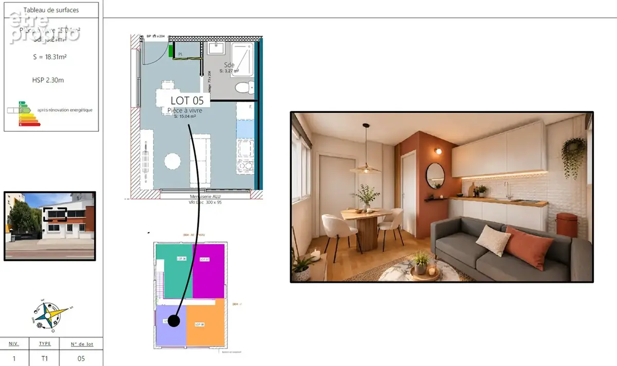 Appartement 1 pièce sur Toulouse de 18 m² quartier  BONNEFOY ! - photo 2