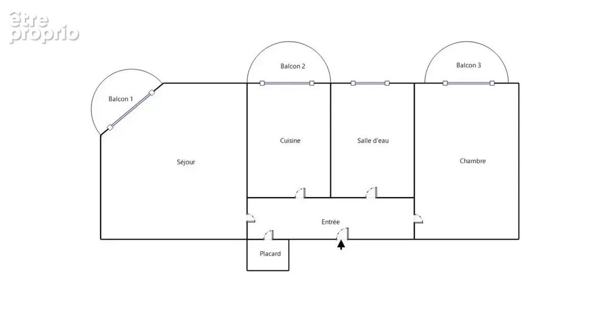 NICE RUE DE FRANCE / FLEURS / RUE CLAUDIA - 2 pièces de 38 m2 avec balcons, à rénover, idéal investissement locatif ! Proche pro - photo 5