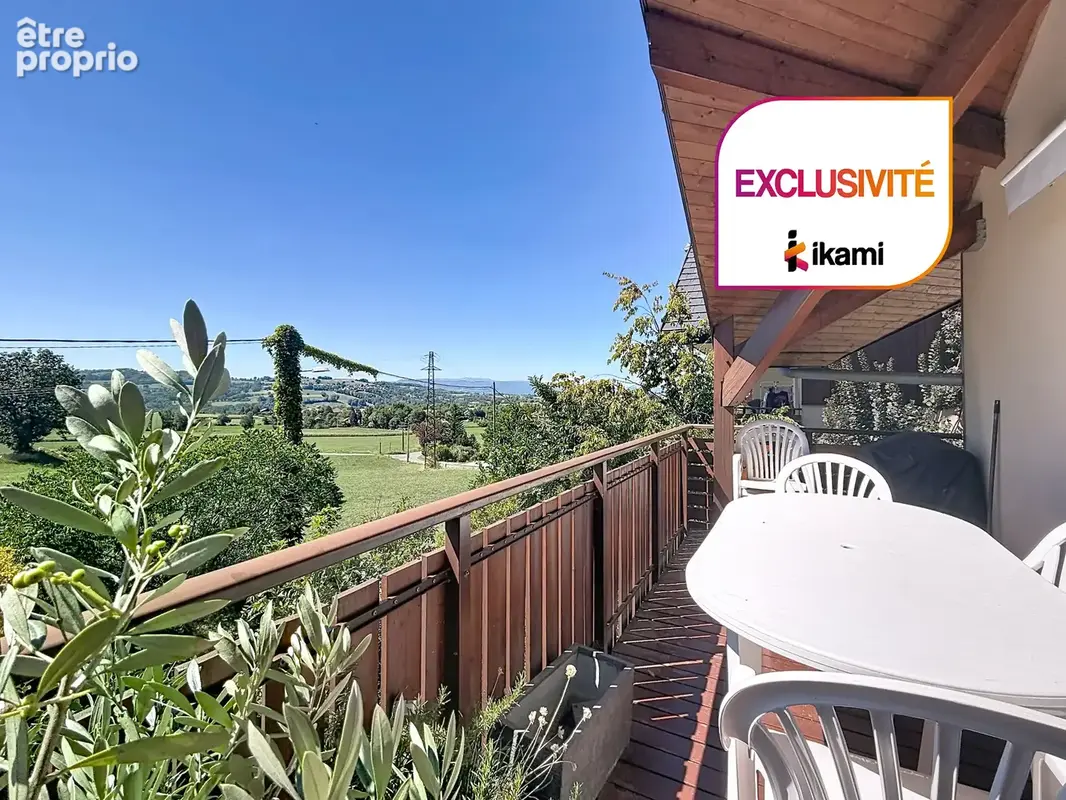 RARE À GRUFFY   Appartement T3 76 m2 avec balcon, garage et vue campagne - photo 2