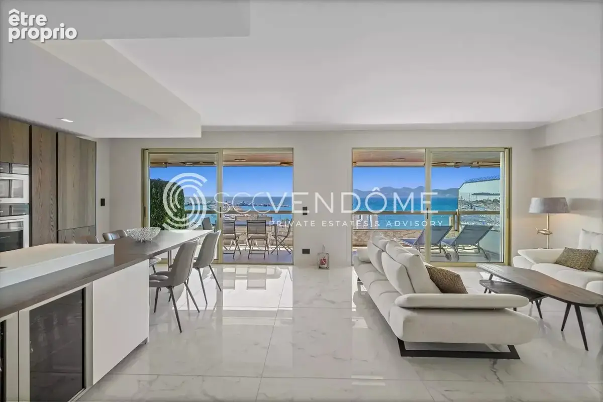 Cannes croisette 3 pieces renove vue mer panoramique a vendre - photo 2