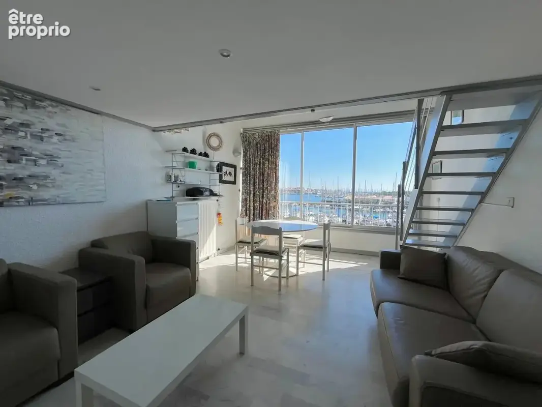 Le cap d'agde - port -appartement t2 avec mezzanine et cabine  vue exceptionnelle sur le por - photo 2