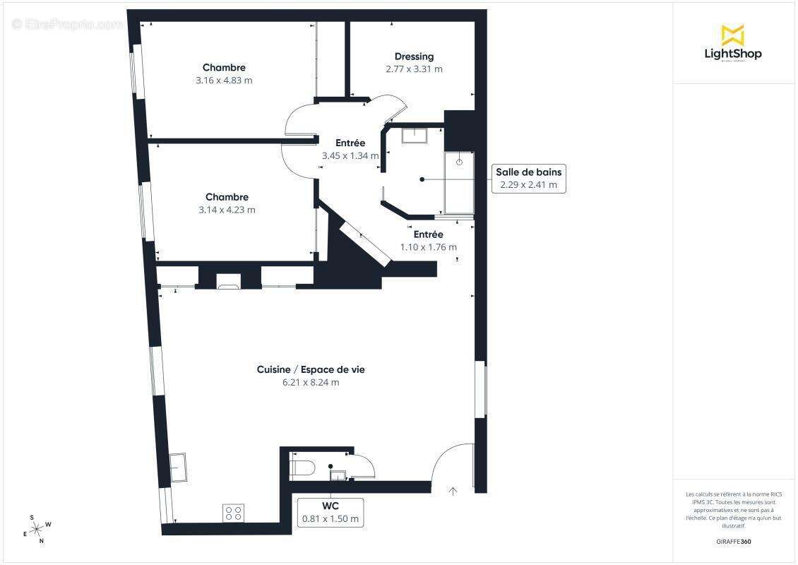 Lyon 2ᵉ - Presqu’île / Jacobins : Splendide 98 m² rénové avec ascenseur - photo 11