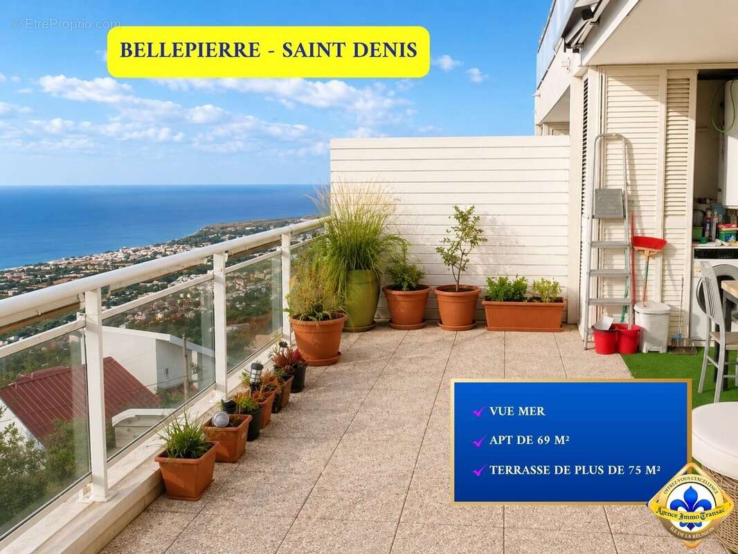 Appartement 69 m² à Saint-Denis  - photo 2