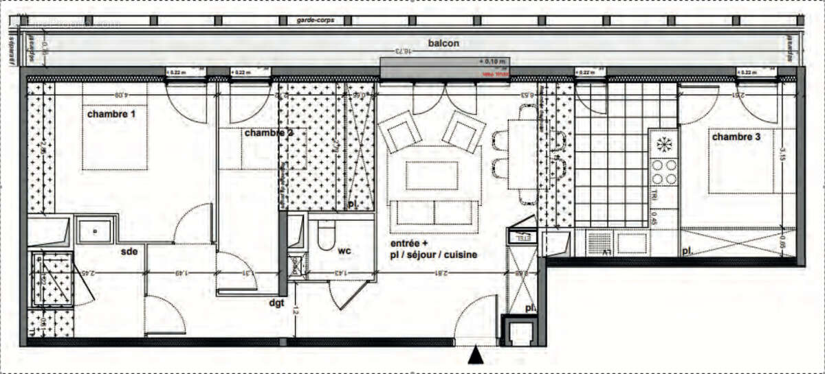 Appartement à MERIGNAC
