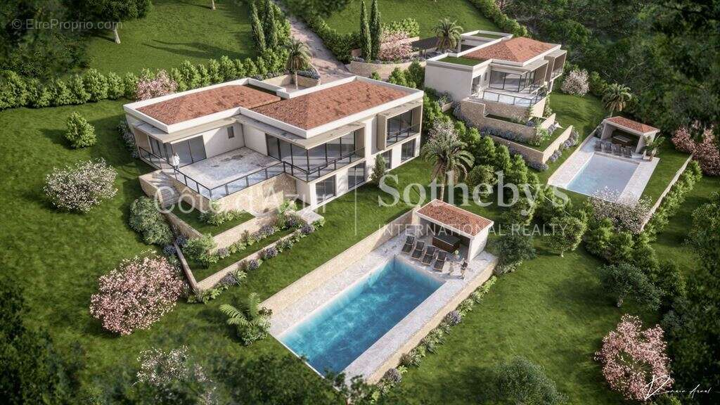 Terrain constructible à vendre à Mougins avec permis purgé pour deux villas de prestige - photo 4