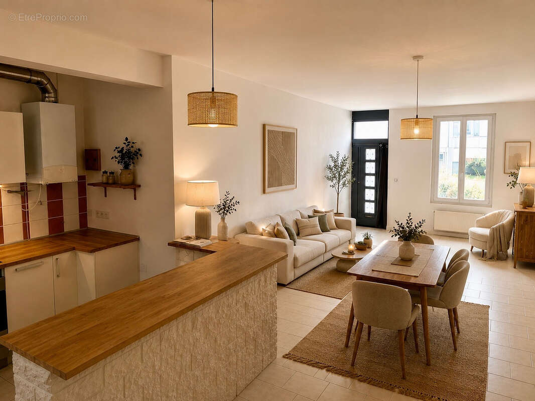 Maison de ville de 115 m2   Centre-ville de Puiseaux (Loiret) - photo 3