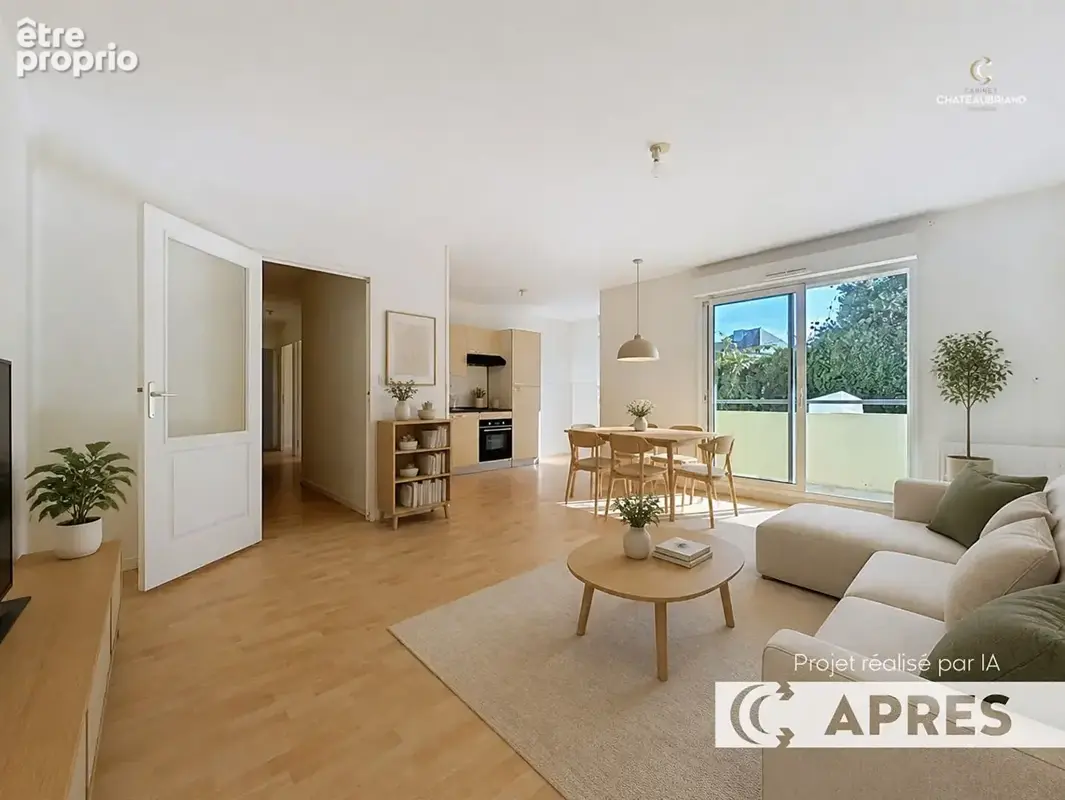 Appartement 3 pièces à vendre à Saint-Aubin-d'Aubigné - Balcon plein sud - photo 2