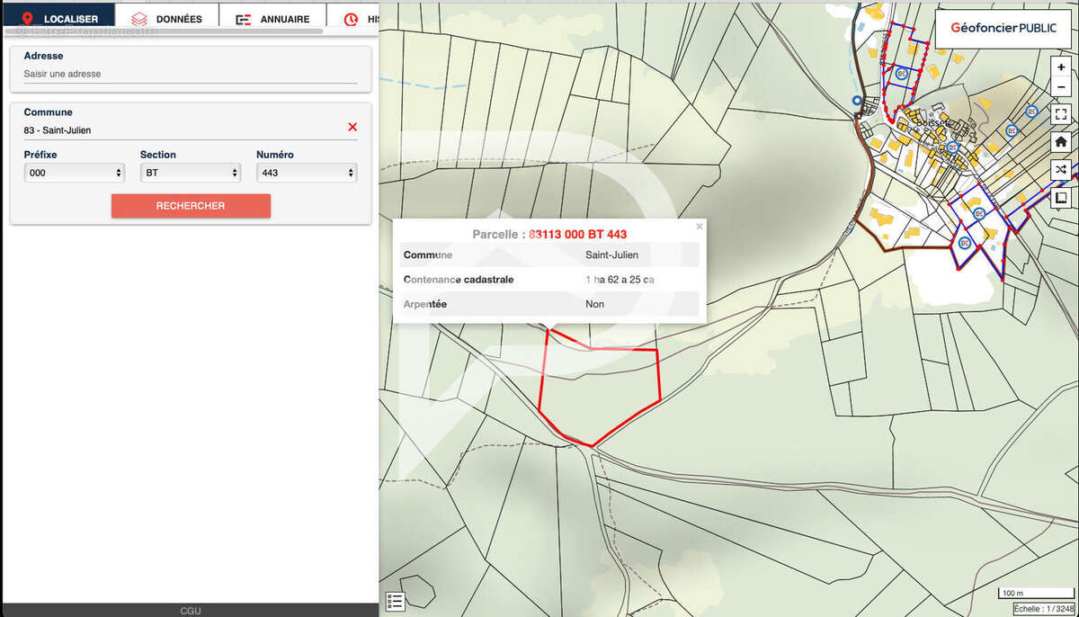 Terrain à SAINT-JULIEN