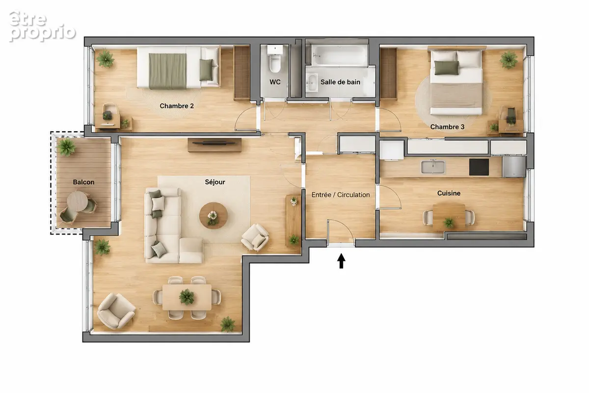 Appartement à PARIS-15E