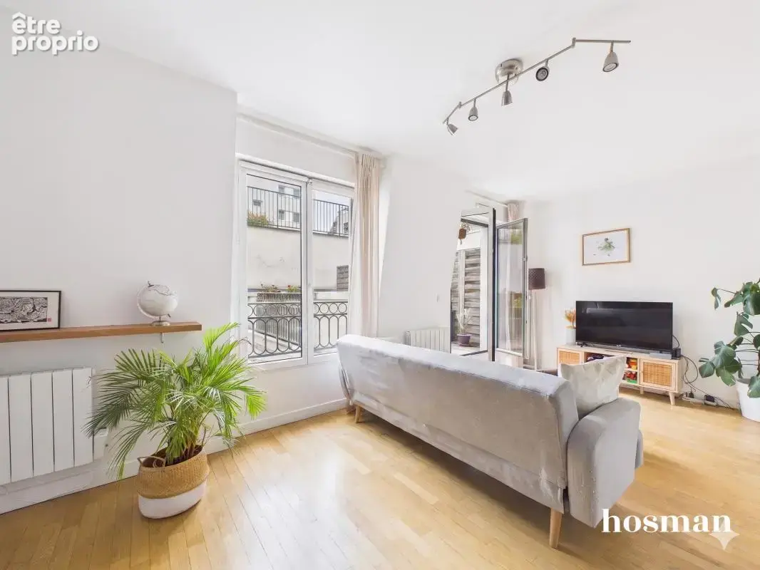 Dernier étage avec terrasse au calme exposé sud-ouest - 2 pièces 50 m² pondéré - Rue Jouvenet, Paris 16ème - photo 4