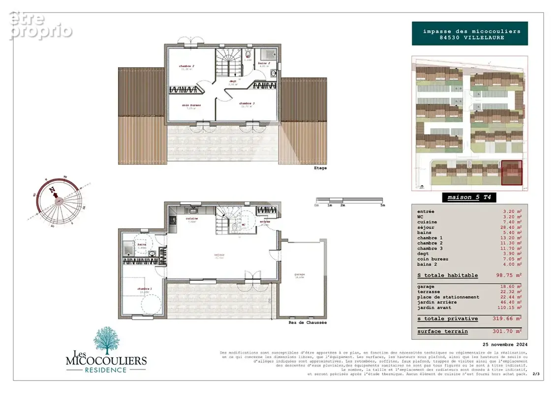 Prox Pertuis  Maison T3 98,75m2 avec terrasse, jardin et garage - photo 3
