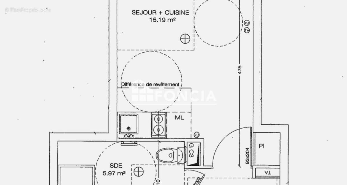 Appartement à BOIS-COLOMBES