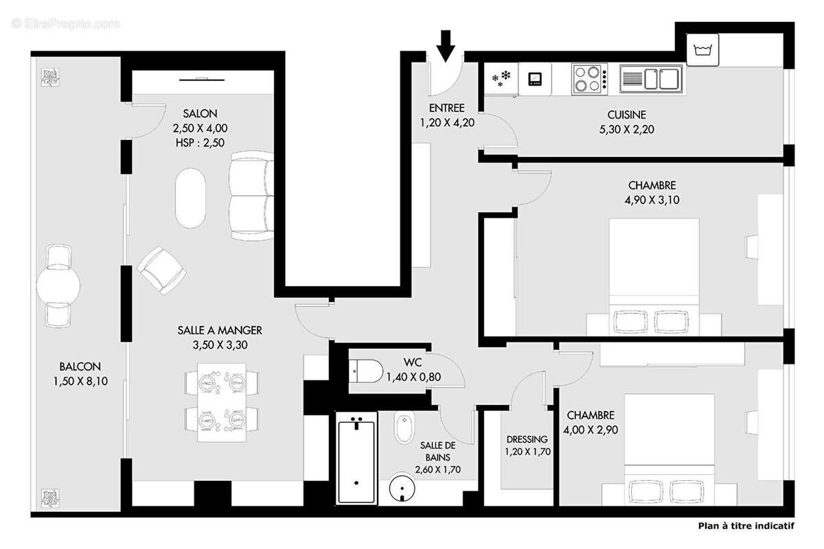 Appartement à PARIS-13E