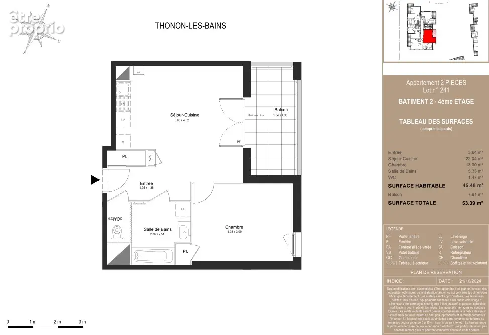 Appartement à THONON-LES-BAINS