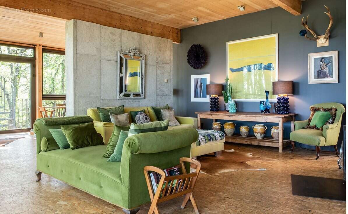 Auch property for sale Gers architect house eco home southwest France modern house with pool panoramic views Pyrenees contemporary design award winning architecture salon - Maison à AUCH