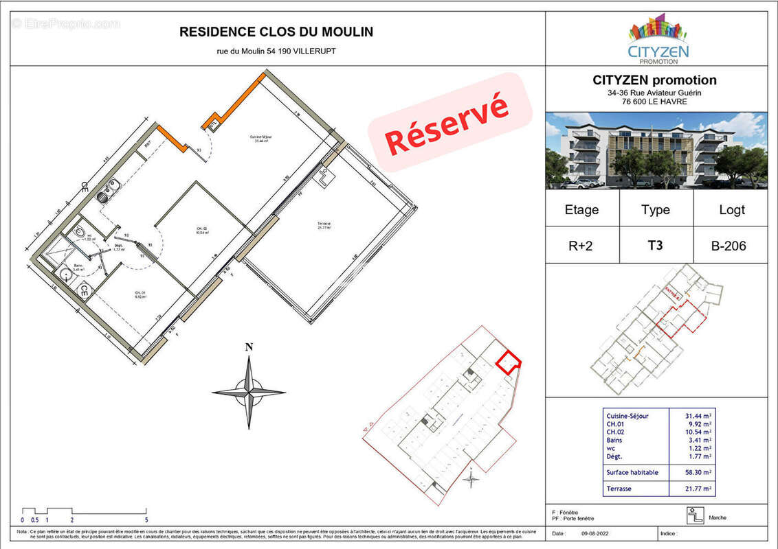 Appartement à VILLERUPT