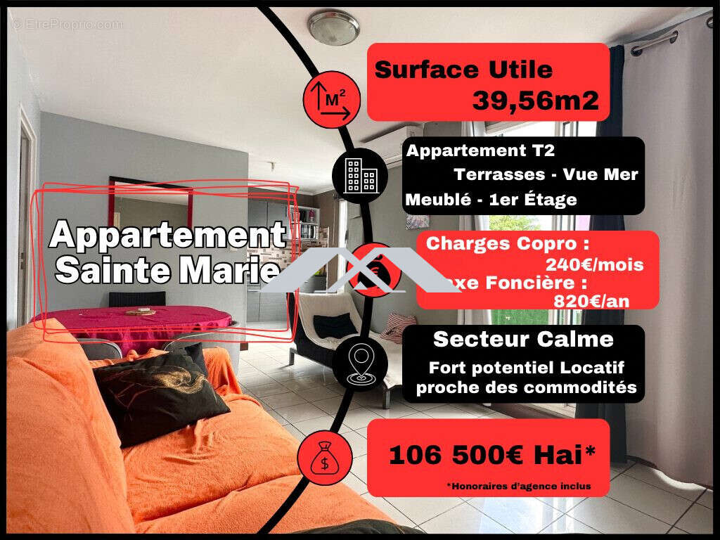 Appartement à SAINTE-MARIE