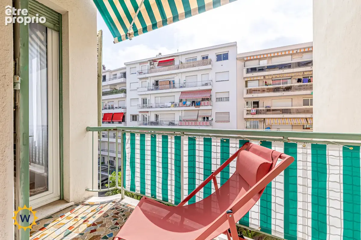 Nice Fleurs-Gambetta – 3 pièces de 64 m2 refait à neuf, traversant Est/OUEST, balcons, vue dégagée ! Une cave - photo 2