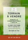 Terrain à CLERE-LES-PINS