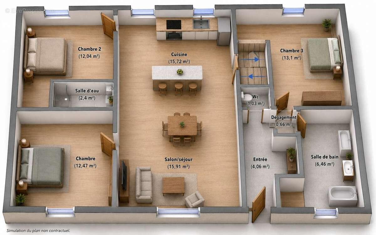 Maison de plain-pied à vendre 5 pièces VENISSIEUX (69) - photo 18