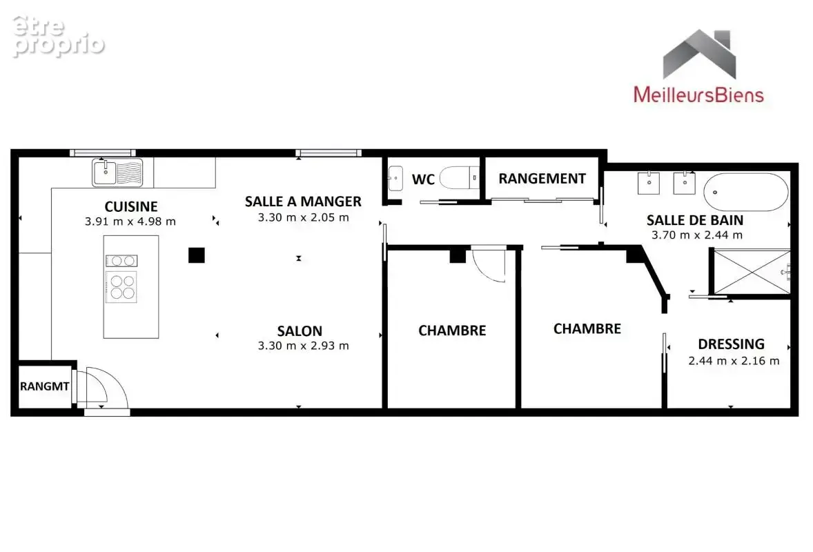 3 pièces 70 m² - excellent état - parking - photo 15