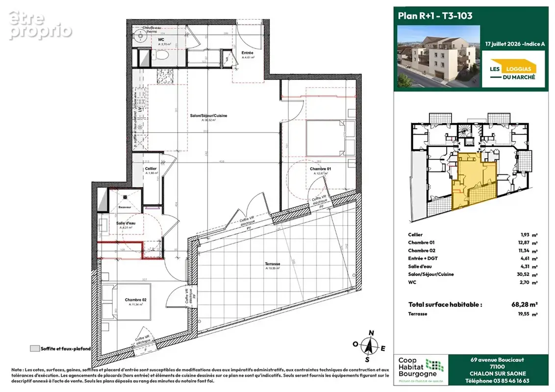 Appartement à GUEUGNON