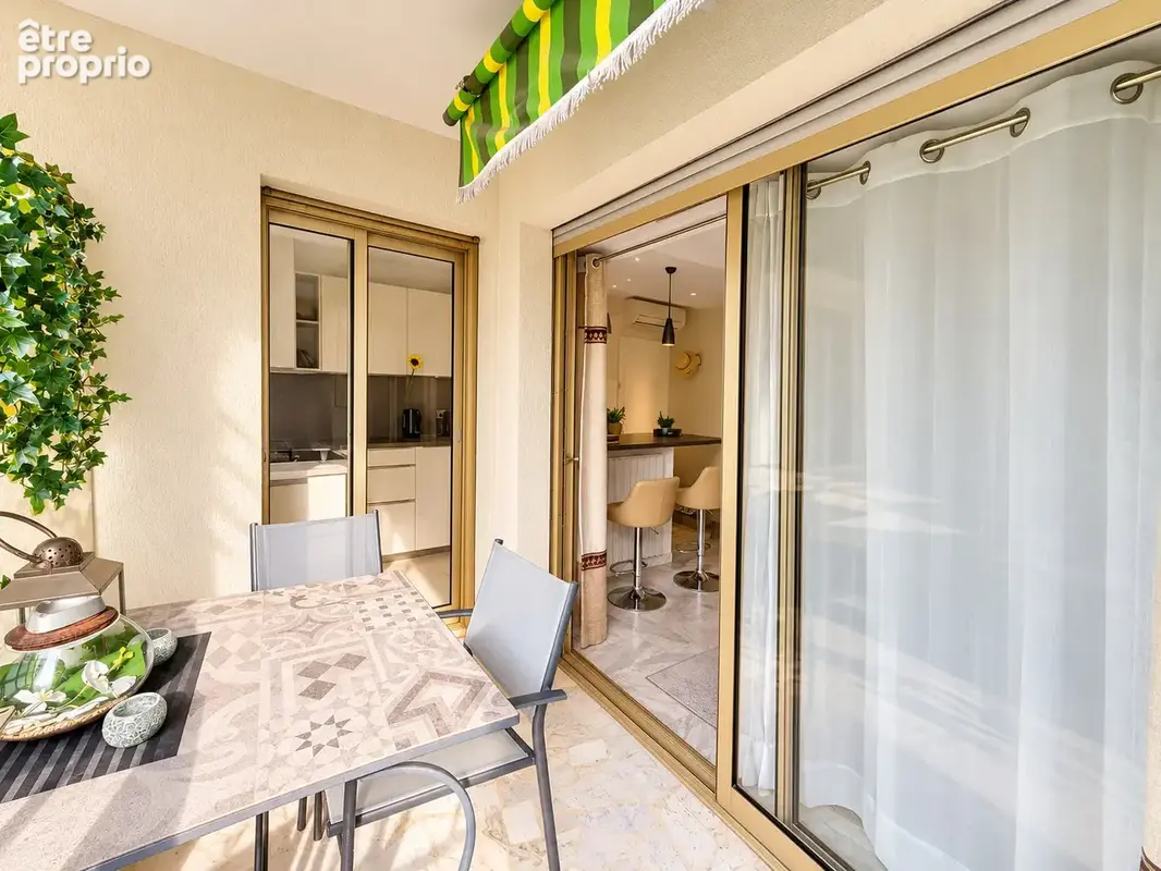 Cannes croisette 32 m2 sol terrasse ouest parc 12 % forte rentabilité - photo 1