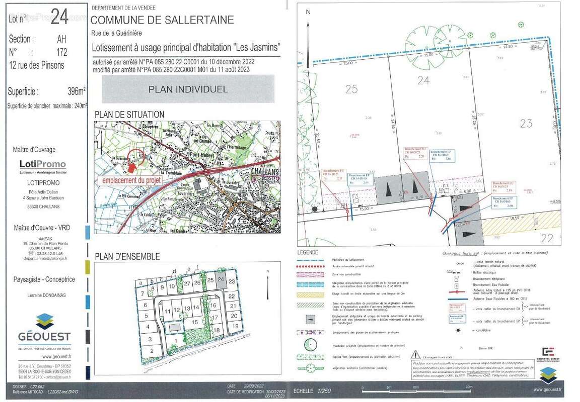 Terrain à SALLERTAINE