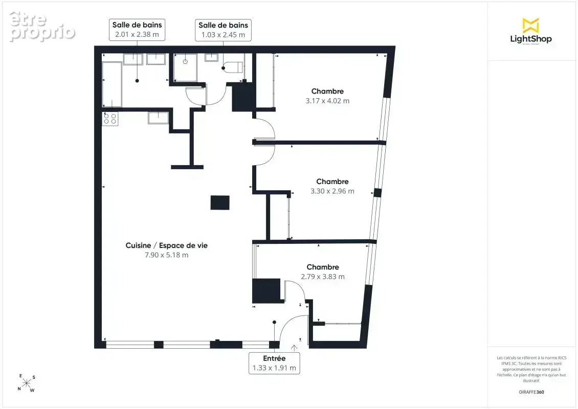 Esprit loft ! Appartement 4 pièces de 90 m² - Calme et lumineux - Rue Gaston Lauriau, Montreuil - photo 3