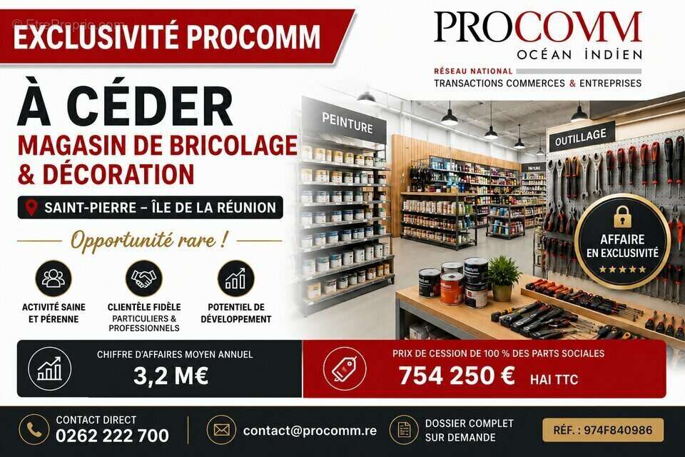 Commerce à SAINT-PIERRE