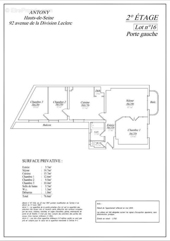 Appartement à ANTONY