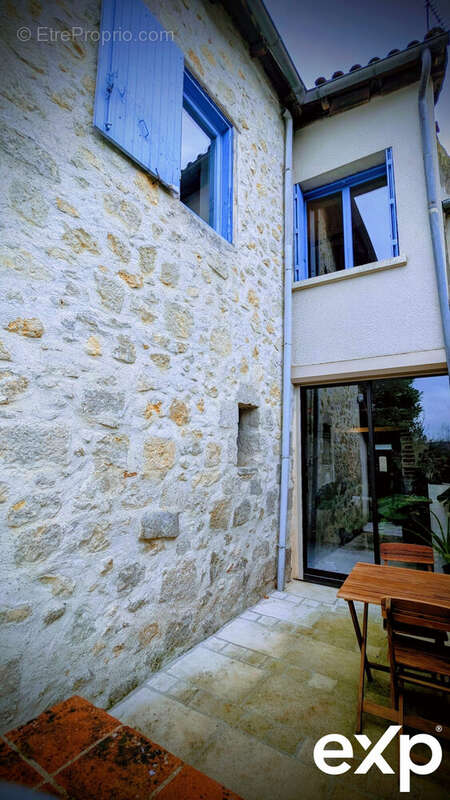 arrière, terrasse - Maison à ASTAFFORT