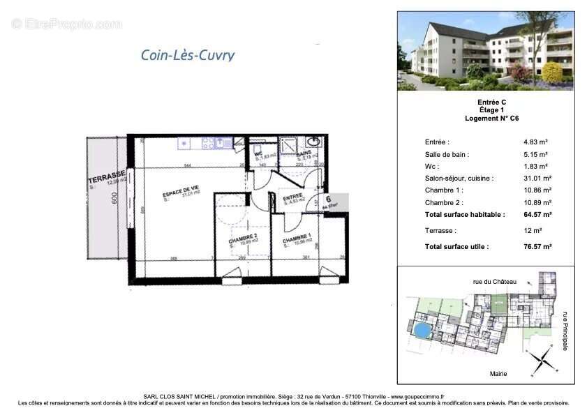 Appartement à COIN-LES-CUVRY