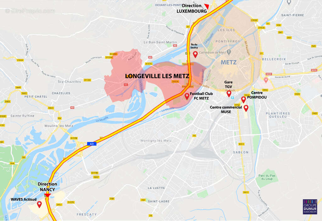 Appartement à LONGEVILLE-LES-METZ