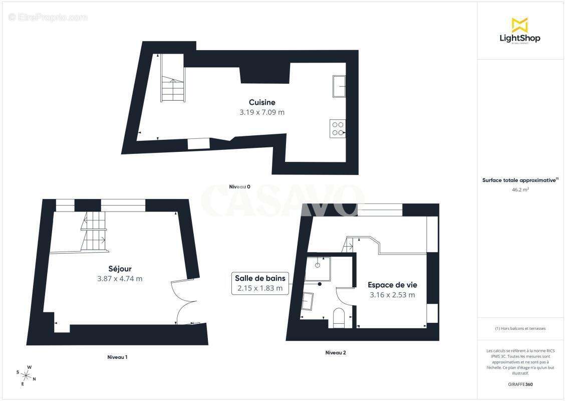 Appartement à PARIS-3E