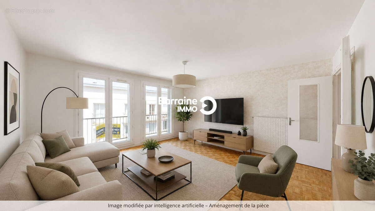 A vendre brest prat ledan appartement t3 71 m² habitables balcon - photo 3