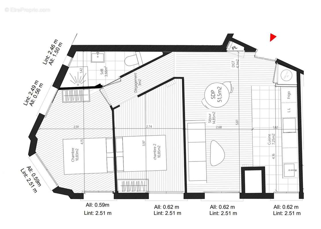 Appartement à ASNIERES-SUR-SEINE
