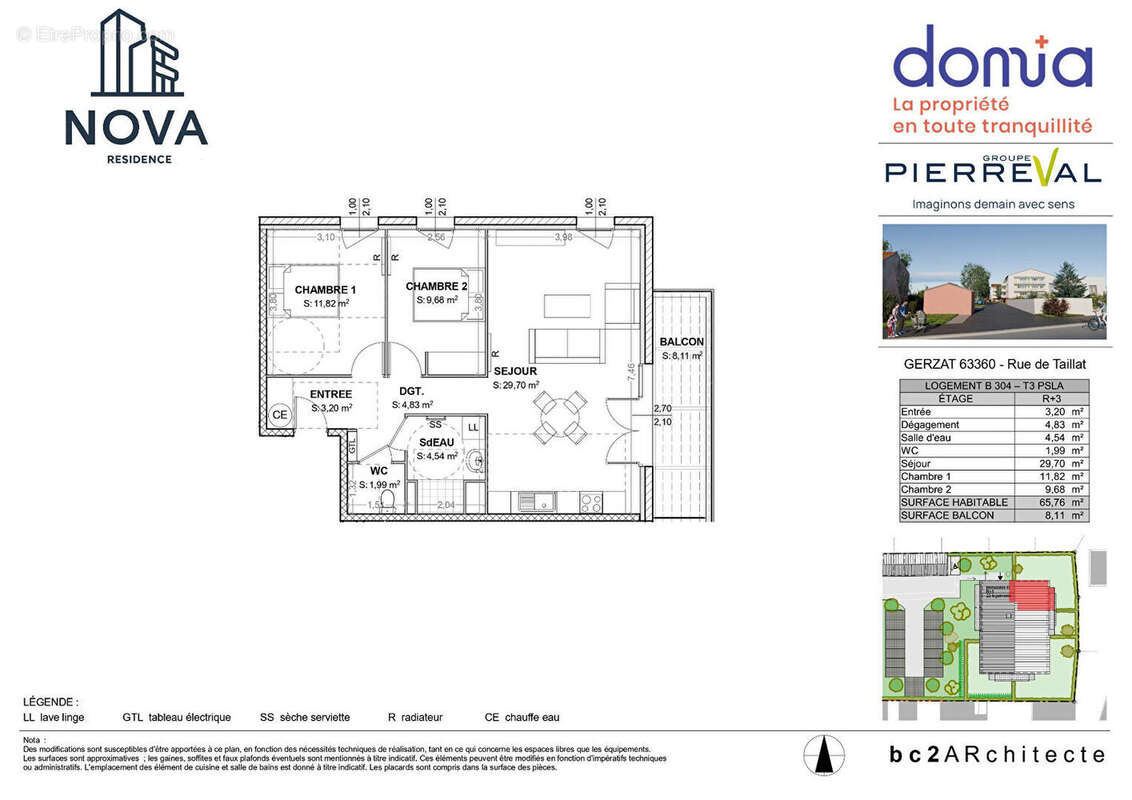 Appartement à GERZAT