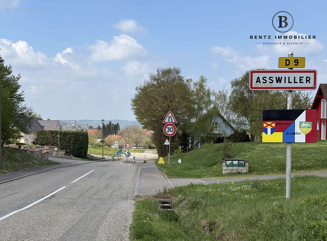 Entrée charmant village - Terrain à ASSWILLER
