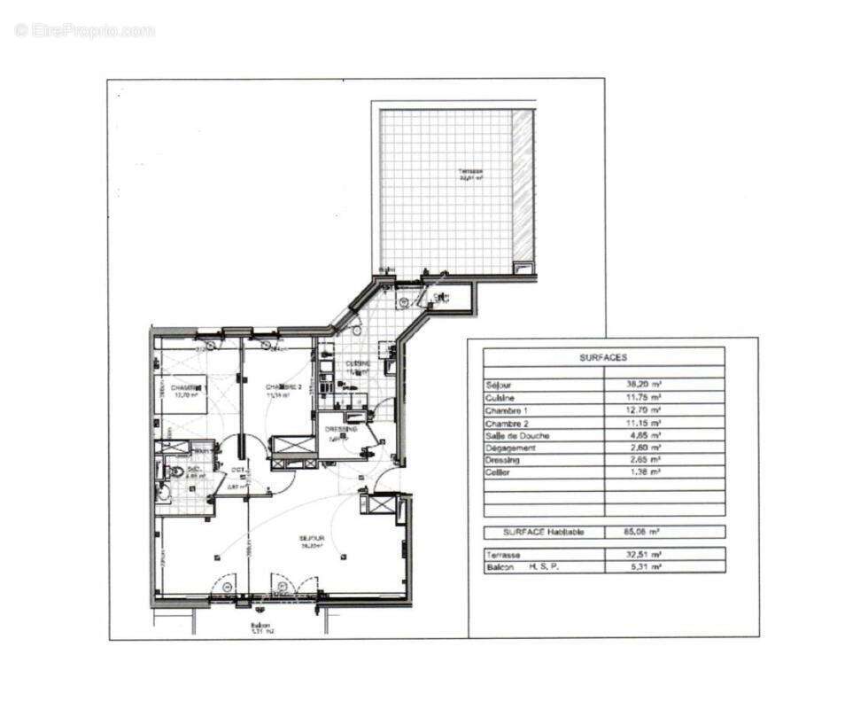 A vendre reims 51100 : appartement t 4 dernier etage / terrasse / balcon / parking et cave centre ville - photo 23