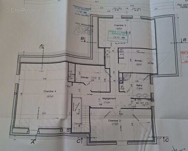 plan de l'étage - Maison à TOURS